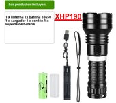 Most Powerful XHP190 LED Diving Flashlight High Power 18650 26650 Rechargeable Diving Torch IPX8 Waterproof Underwater Lantern