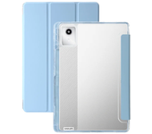 Tablet Case for Lenovo Tab M11 Case with Pen Holder Tri-fold PU Smart Leather Acrylic Back Protection Cover for Xiaoxin Pad 2024