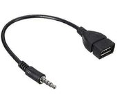 Kit de cable adaptador conversor OTG de conector auxiliar de audio macho de 3,5 mm a USB 2.0 tipo A hembra