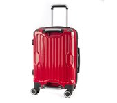 DAM Maleta de cabina Trolley extensible en material ligero de ABS+PC de alta resistencia con esquinas reforzadas. Cerradura numérica TSA, 4 ruedas dobles extraíbles y giratorias 360°. 37x24x56Cm