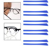 10x Silicone Eyeglass End Tips, Anti Slip Cushion Ear Sock Pieces Replacement Tips Comfort Soft for Thin Metal Eyeglass Legs