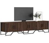 Mueble TV combinadoMueble de TV madera de ingeniería roble marrón 180x34x41 cm