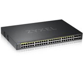 Zyxel GS2220-50HP-EU0101F switch Gestionado L2 Gigabit Ethernet (10/100/1000) Energía sobre Ethernet (PoE) Negro