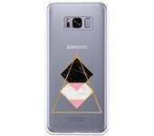 Funda compatible con Samsung Galaxy S8 - Rombos Triangulo Marmol