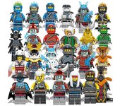 24pcs Ninjago Building Mini Blocks Puzzle Minifigures Toy Gifts