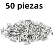 50/100pcs Bicycle Cable End Caps Aluminum Alloy Bike Brake Shifter Cable Tips Wire End Cap Multiple Colors Bike Line Core Caps