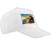 MERCHANDMANIA GORRA COLOR atardecer pesca pescador playa agua verano color cap