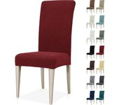 Fundas Sillas De Comedor Pack 4, Fundas para Sillas Ajustables, Funda para Sillas Elástica, Cubre Funda Protectora Sillas Lavables para Banquetes Hogar Restaurante Hotel,
