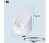 Outdoor Balcony Drainage Pipe Anti Odor Floor Drains Insect-proof Roof Cover Rain Pipe Cap Strainer Plug Household Accessories