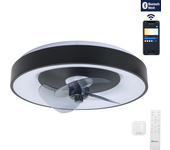Aigostar- Ventilador Techo Alexa, Luz LED 40W, 4400LM, 2700K-6500K Regulable, Lampara Ventilador Techo Inteligente con Mando a Distancia y Gateway, Silencioso, 6 Velocidades, Diameter 50CM
