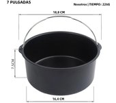 8/7/6 Inch Non-Stick Baking Mold Air Fryer Pot Round Tray Pan Roasting Pizza Cake Basket Bakeware Kitchen Bar Cooking Accessory