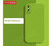 For iPhoneX Case YIYONG Original Liquid Silicone Soft Cover For iPhone X S XR XS Max 10 iPhone10 iPhoneXR iPhoneXS Phone Cases