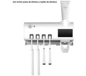 A wall mounted solar ultraviolet toothbrush sterilizer with automatic toothbrush holder and bathroom accessories
