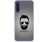 Tumundosmartphone Funda Gel Tpu para Xiaomi Mi 9 Lite diseño Barba Dibujos