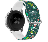 22mm 20mm Silicone Strap for Samsung Galaxy Watch 6/5/4/3/Gear S3 Christmas Bracelet for Huawei Watch GT 2 3 4/Amazfit GTR/GTS 4