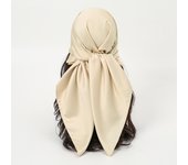Plain Silk 90 Square Scarf Satin Headband For Muslim Woman Hijabs Wraps Fashion Hair Scarf Casual Islam Turban Female Bandbana