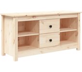 vidaXL Mueble de TV de madera maciza de pino 103x36,5x52 cm, Mueble de Salon, Mueble TV, Mueble TV salon, Mesa de TV, Mueble tele