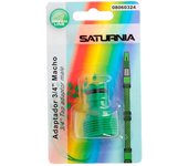 SANCO STORE - SATURNIA Adaptador Manguera Plastico 3/4 Macho Blister