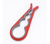 Abridor de botellas de plástico creativo Herramienta de cocina multifuncional Abrelatas 4 en 1 Tornabotellas antideslizante