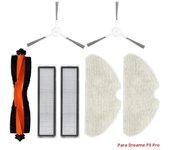 Fit For Dreame F9 Pro RLF22GA, D9 Max White Vacuum Relpacement Accessories Spare Parts Main Side Brush Hepa Filter Mop Cloth Rag