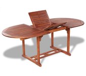 vidaXL Mesa de jardín madera maciza de acacia 200x100x75 cm