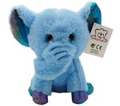 Peluche 22 cm Ojos Brillantes Elefante Animales PELUCHETO