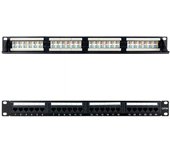Patch Panel Nanocable 10.21.4124/ 24 Puertos/ Cat.6a/ Altura 1U