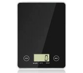Peso para Cocina, Báscula Digital de Cocina con Pantalla LCD, Peso Eléctrica para Comida, Balanza Cristal Templado Hornear, Alimentos, Reposteleria, etc 5 kg