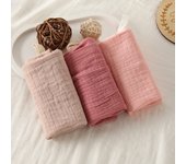 Baby Square Towels Infants Wash Hand Face Towel Soft Absorbent Gauze Cotton Baby Wipe Face Cloths Crepe Muslin Saliva Towel