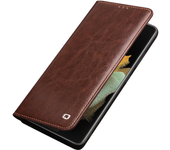 QIALINO Luxury Genuine Leather Phone Cover for Samsung Galaxy S21 S22 S23 Plus 5G Flip Case with Card Slots for S21/S22/S23Ultra