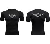 Anime Compression Shirt Men Print Breathable Football Fitness Tight Sportswear Althletic Quick Dry Rash Guard Gym Riding Tops
