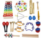 IRIN Set De Instrumentos Musicales Orff De 19 Piezas Para Niños Juego Educativo De Música Para La Infancia Temprana