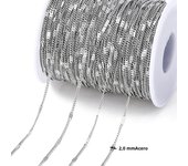 2Meters Stainless Steel Chains Gold Color Lips Beads Beaded Chain for Jewelry Making DIY Necklace Bracelet Accessories