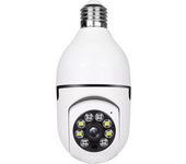 Cámara inalámbrica con bombilla WiFi, cámara de seguridad 1080p WiFi, cámara de vigilancia inteligente 360 para interiores y exteriores