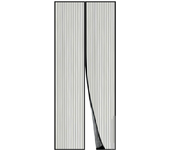 Tela Mosquitera Magnetica para Puerta Corredera, 100x210cm, Color negra, Cortina con Iman Repelente Mosquitos para de Sala de Estar la Puerta del Balcón Puerta Corredera de Patio