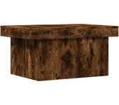vidaXL Mesa de centro madera de ingeniería 80x55x40 cm Blanco, Negro, Roble Sonoma Mesita de Salón o Comedor o Auxiliar Mesa de Café Meuble Salón