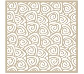 TODO-STENCIL Plantilla MYA Home Decor Geométrico 020 Medida 50x50cm Diseño 48x48cm, Stencil lavable, reutilizable, maleable y muy resiste, Ideal para decorar paredes, muebles, cojines, cortinas, etc
