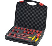 Wiha Juego de llaves de carraca aisladas de 3/8" de 21 unid. incl. caja de herramientas (43023)