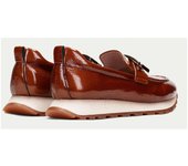 Shoes Mocasin marca Hispanitas para mujer en color cuero