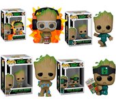 Pack 4 Funkos I am Groot detonator onesie Grunds   Funko Pop 1192 1193 1194 1195 Guardianes de la Galaxia Guardians Galaxy