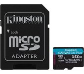 Kingston Canvas Go! Plus MicroSDXC 512GB UHS-I U3 V30 Clase 10   Adaptador SD