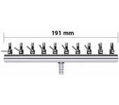 4/6/10 Ways Stainless Steel Air Flow Splitter Distributor Pump Valves For Aquarium