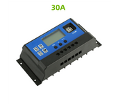 Solar Panel Charge Controller 12V 24V PWM MPPT 10A 20A 30A  Automotive Battery Charger Regulator  USB Output 5V Max PV 50V DC