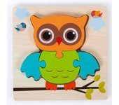 Baby Wooden Montessori Puzzle Child Game Wooden Puzzle 3D Cartoon Animal Puzzle Babies Toys Puzzles For Kids 1 2 3 Year Old