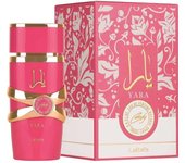 Perfume Arabe Yara Candy de 100 ml - Perfume Dulce y Seductor para Mujer . Fragancia concentrada , olor duradero, dulce aroma con una mezcla a golosinas, fresas, vainilla y citrico. Recien llegado de Dubai , perfume de moda para todas las estaciones
