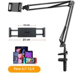Adjustable Bed Outmix Tablet Stand Arm holder For 4.7-12.9 Inches Desk Tablet Support For Mobile Phone Ipad 360° Rotatable Clip