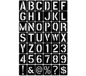 42PCs Carta número símbolo artesanía Hueco