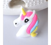 1pcs New Season Unicorn Shoe Buckle Charms for Removable Garden Shoe Ornament PVC Soft Rubber Shoe Ornament Decoration