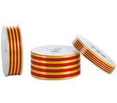 EUROCINSA ROLLO CINTA BANDERA CATALANA ANCHO 19MM 100M LAZOS