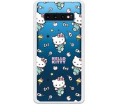 Funda original compatible con Samsung Galaxy S10 Plus - Hello Kitty patron stickers